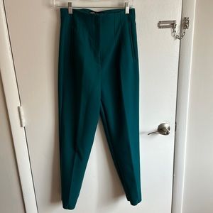 Zara green trouser size medium